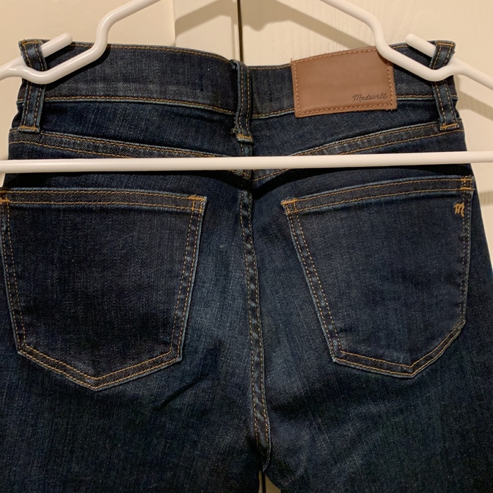 Skinny Skinny Madewell Jeans Dark Denim 5 pocket Jeans Excellent Condition Sz 24 - Picture 5 of 8